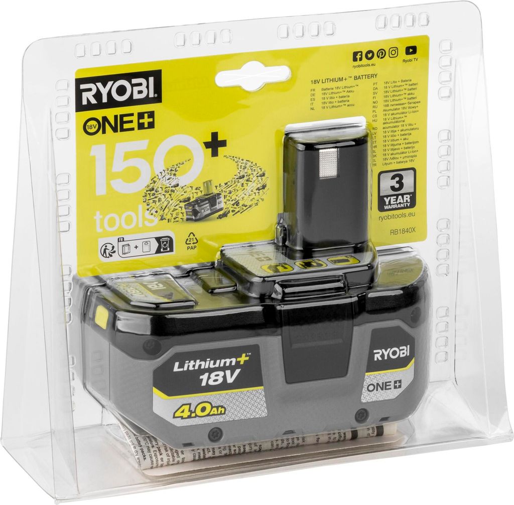 Ryobi RB1840X 18V 4,0Ah baterie Obrázek produktu 