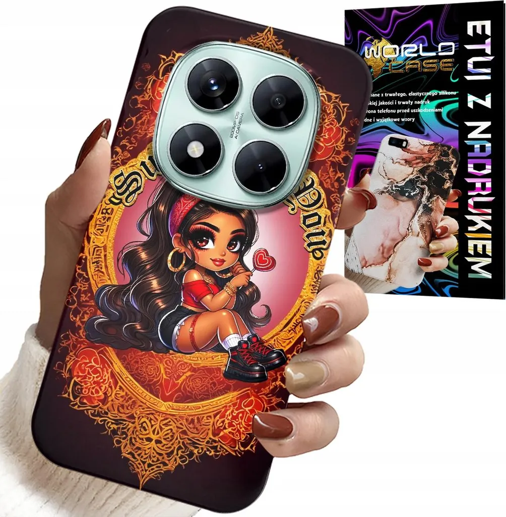 Cover Bambina Xiaomi Note 14 Pro+ 5G Modne Lalka + Vetro Protettivo