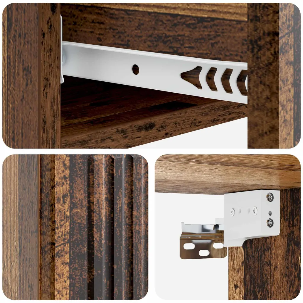 Table d'appoint murale pour entrée étroite console en bois de récup