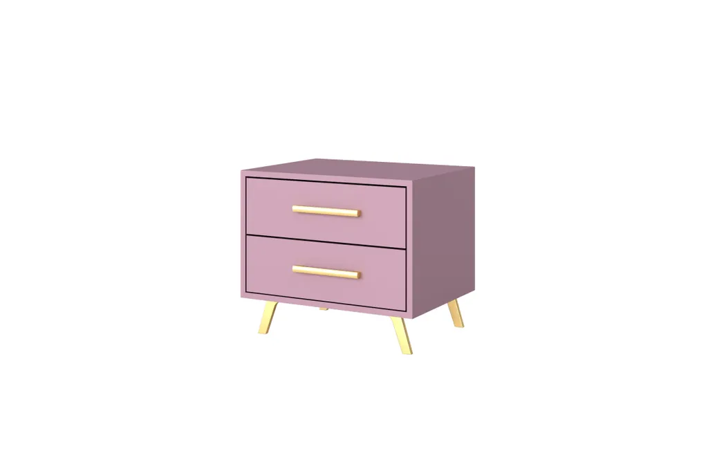 Comodino AGNESA Prugna Economico - Offerta Arredo Casa Online