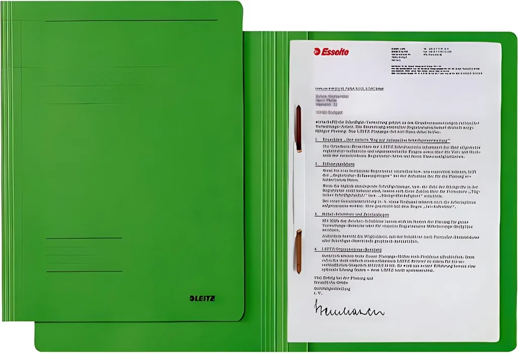 Raccoglitore Leitz 3003-00-55 A4 Verde - Cartone RC Alta Densità