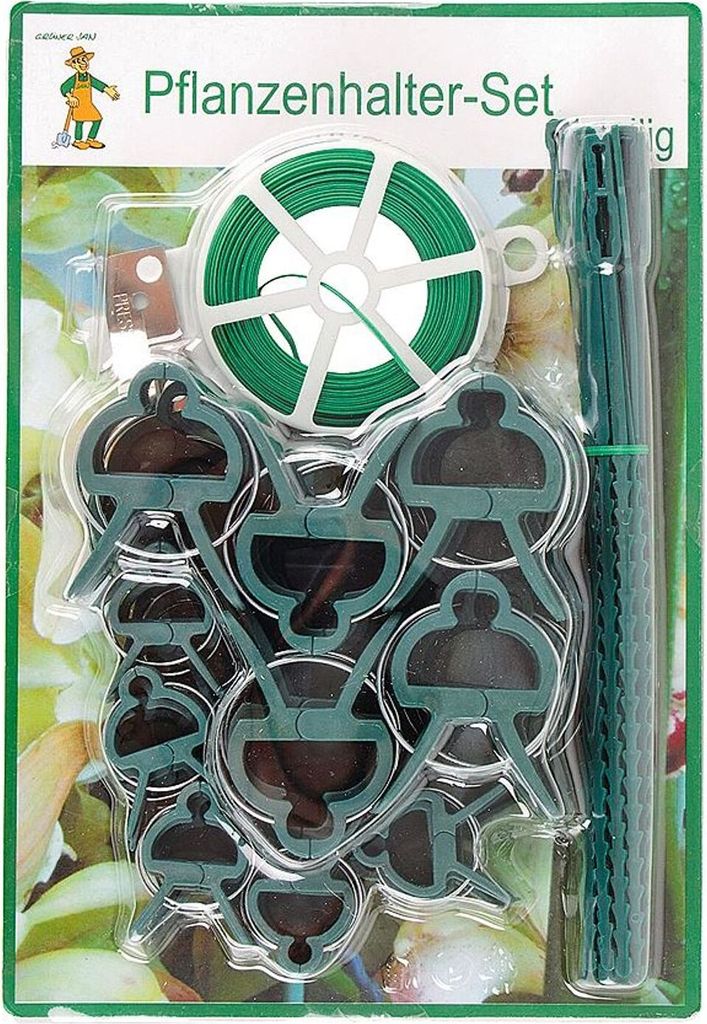 Grüner Jan Pflanzenhalter Set-61-teilig Pflanzenclips