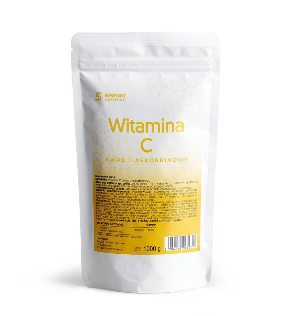 Vitamin C Pulver 1kg Ascorbinsäure 1000mg Immun Haut Produktbild 