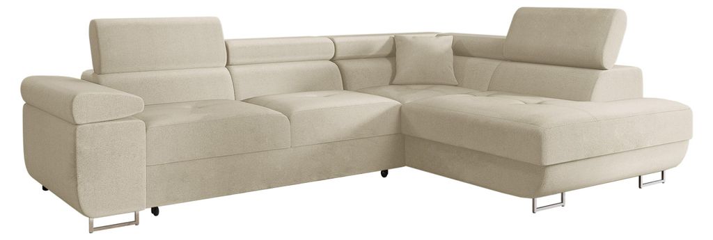 MIRJAN24 Ecksofa Torezio, Stilvoll Eckcouch mit Bettkasten Produktbild 