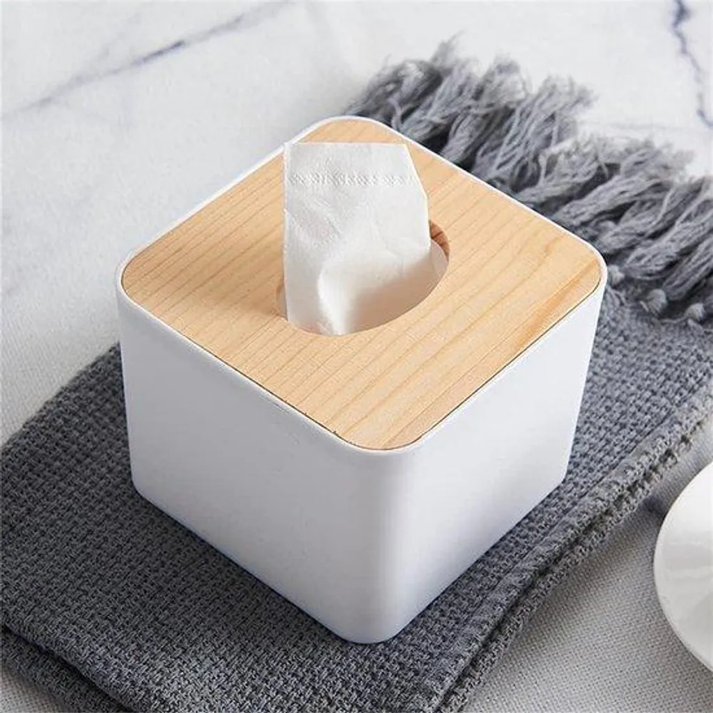 Boîte à mouchoirs carrée salon moderne pour ranger vos mouchoirs en vrac