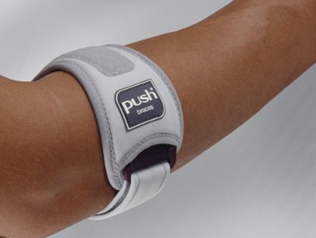 Ellenbogenbandage Push Med Epi grau-aubergine Produktbild 