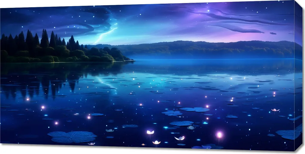 Specifiche Quadro 100x50 cm Sussurri delle Lucciole - Stampa Tela HD