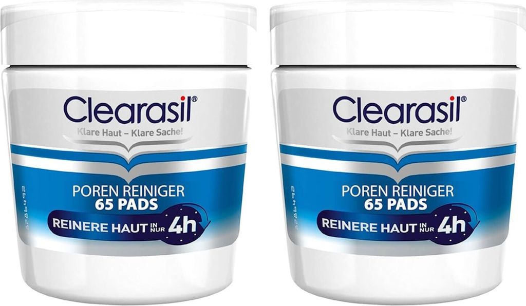 Clearasil Poren Reiniger Pads 2 x 65 Stück