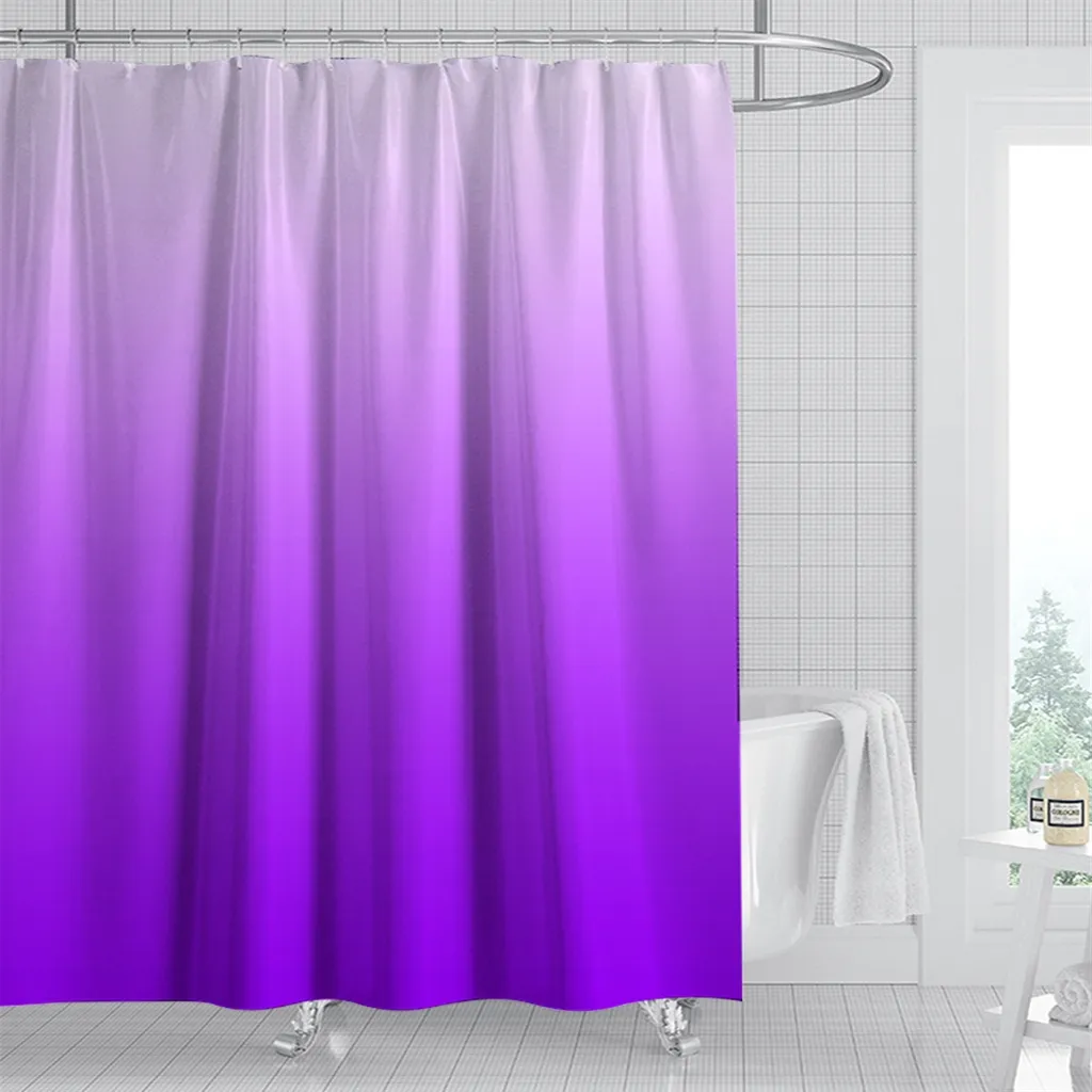 Tenda da doccia antimuffa Tende da doccia Bagno Tenda da doccia impermeabile 180x180 cm, Viola