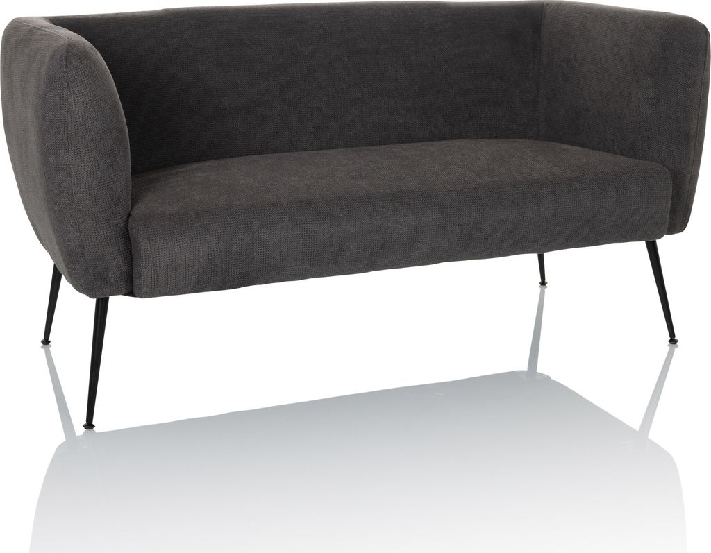 Hjh Living Loungesofa Couch Hayriver Stoff Grau Sofa Stuhl Möbel Wohnzimmerstuhl