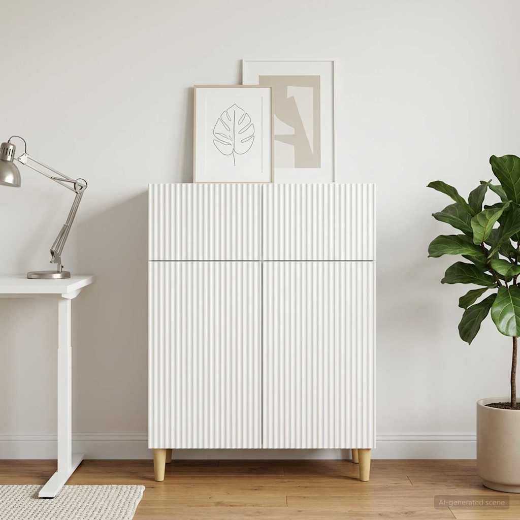 Credenza vidaXL bianca 66 x 34,5 x 90 cm in materiale Immagine del prodotto 