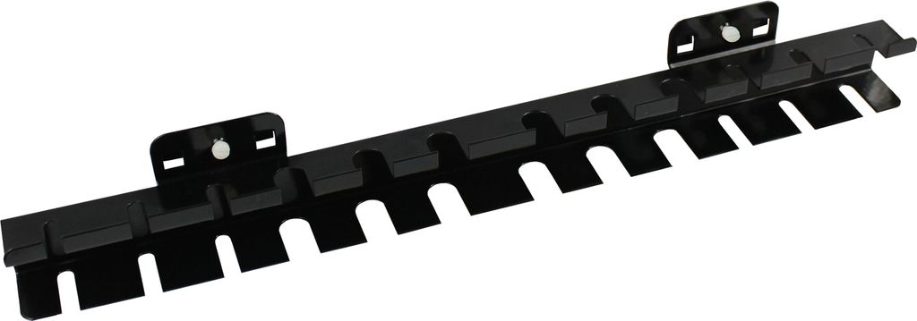 Schraubendreherhalter Für Lochplatte | 12 Schraubendreher | HxBxT 4x40x3,5cm | Tiefschwarz