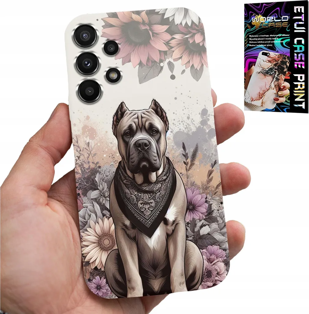 Cover Samsung A13 4G Motivo Cane + Pellicola Display | Stile e Sicurezza