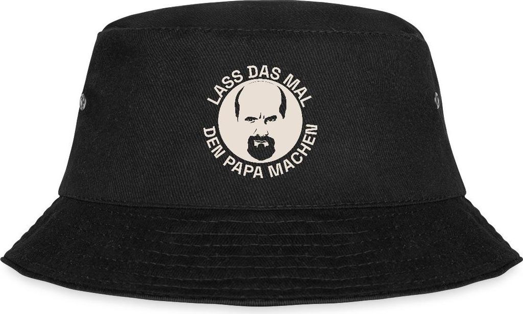 Spreadshirt Stromberg Lass Das Mal Den Papa Machen Fischerhut, S/M (Caps), Schwarz