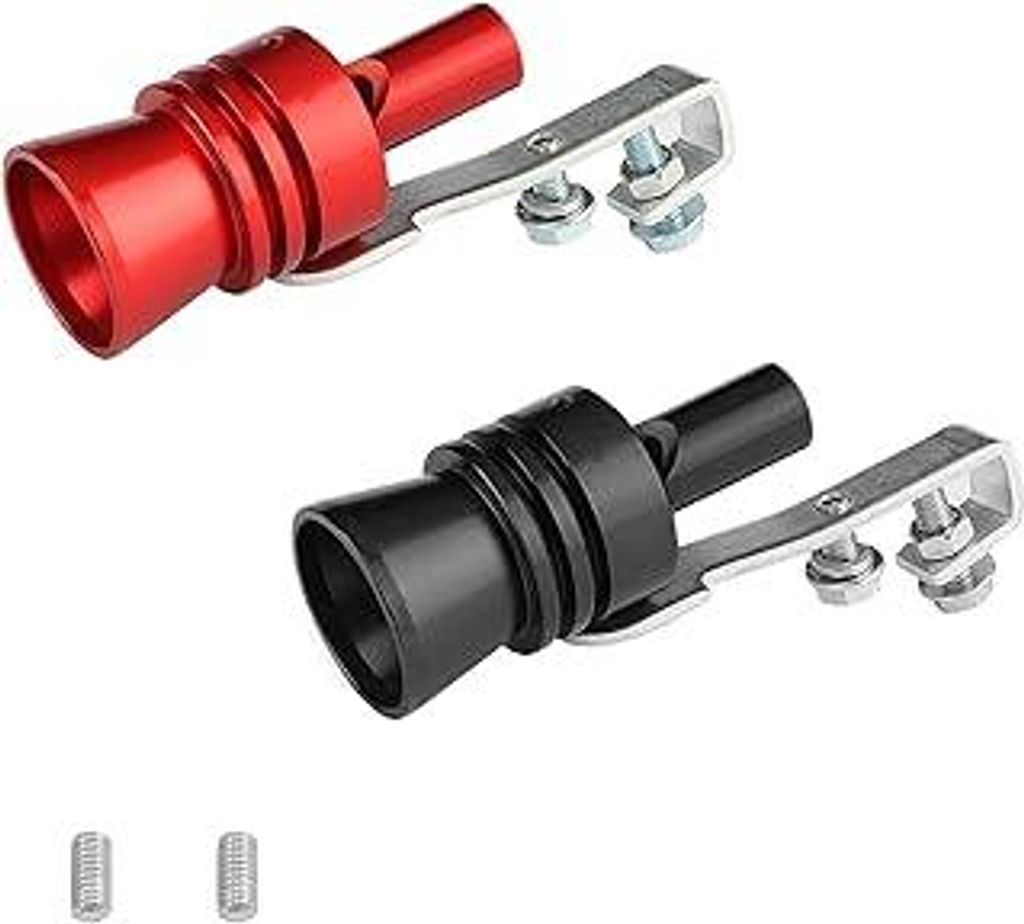 2 Stück Auspuff Sound Booster,Turbo Sound-Simulator-Pfeife,Sound Booster,Aluminiumlegierung Auto Turbo,Turbo Sound Simulator Pfeife,Soundgenerator...