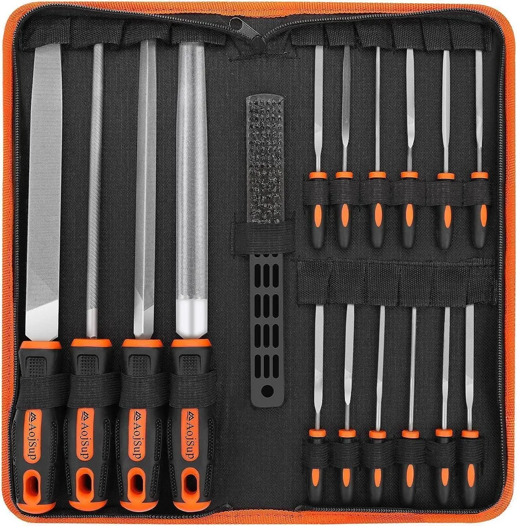 Kit de limage 18 pièces pour travaux de restauration bois et mécanique