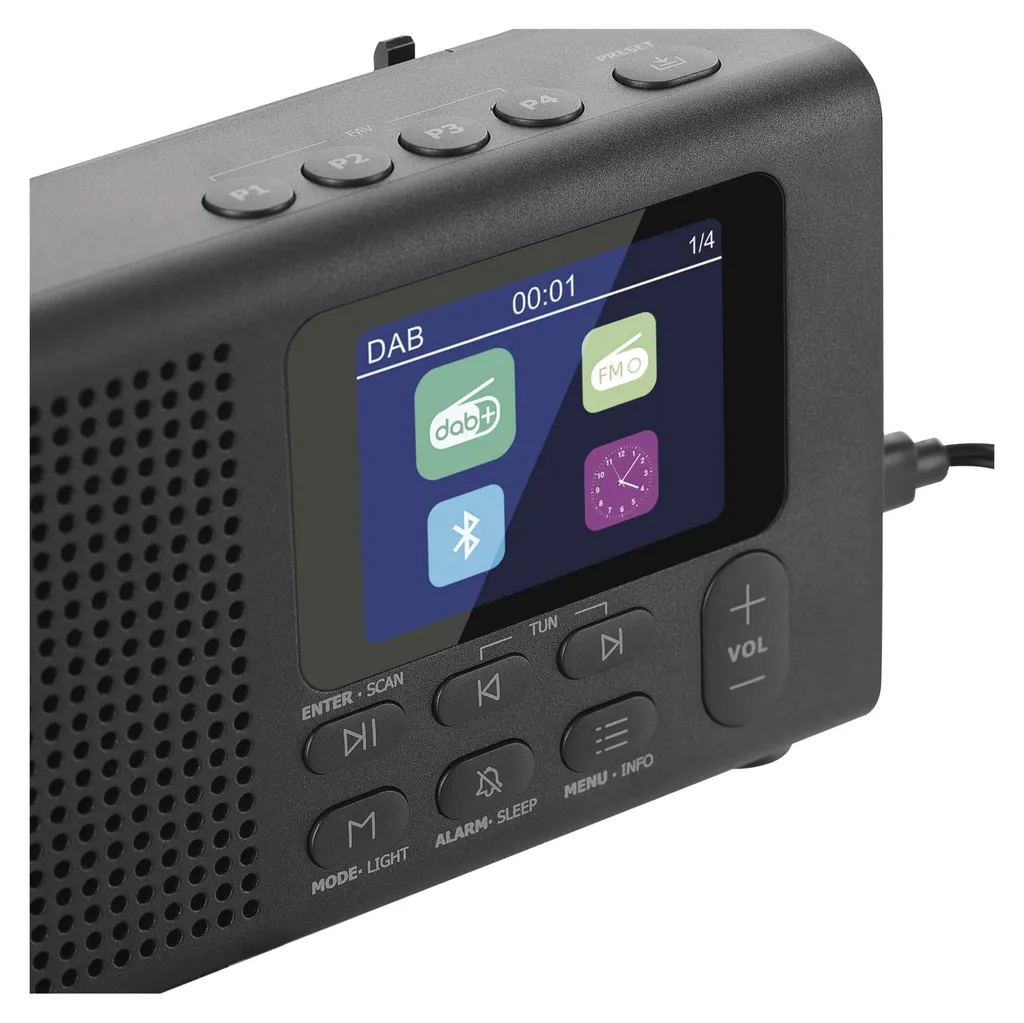 Radio Numérique DAB+ sans Grésillements EMOS E0090 avec Bluetooth et Écran - 18