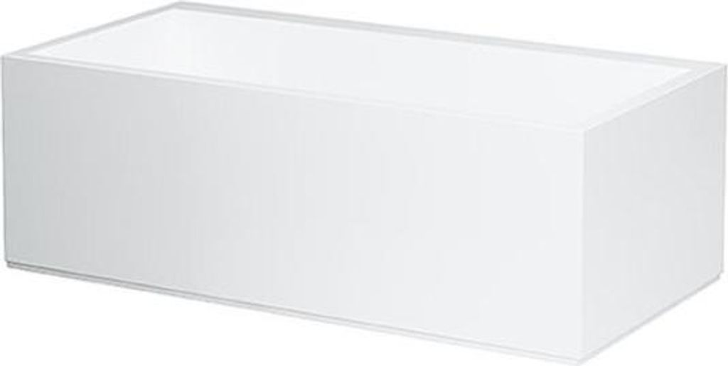LAUFEN Kartell Mineralguß Badewanne Ecke links 1700x860x590mm, mit Schürze und LED beleuchteter Überlauf-Spalt, weiß, H2243360006161