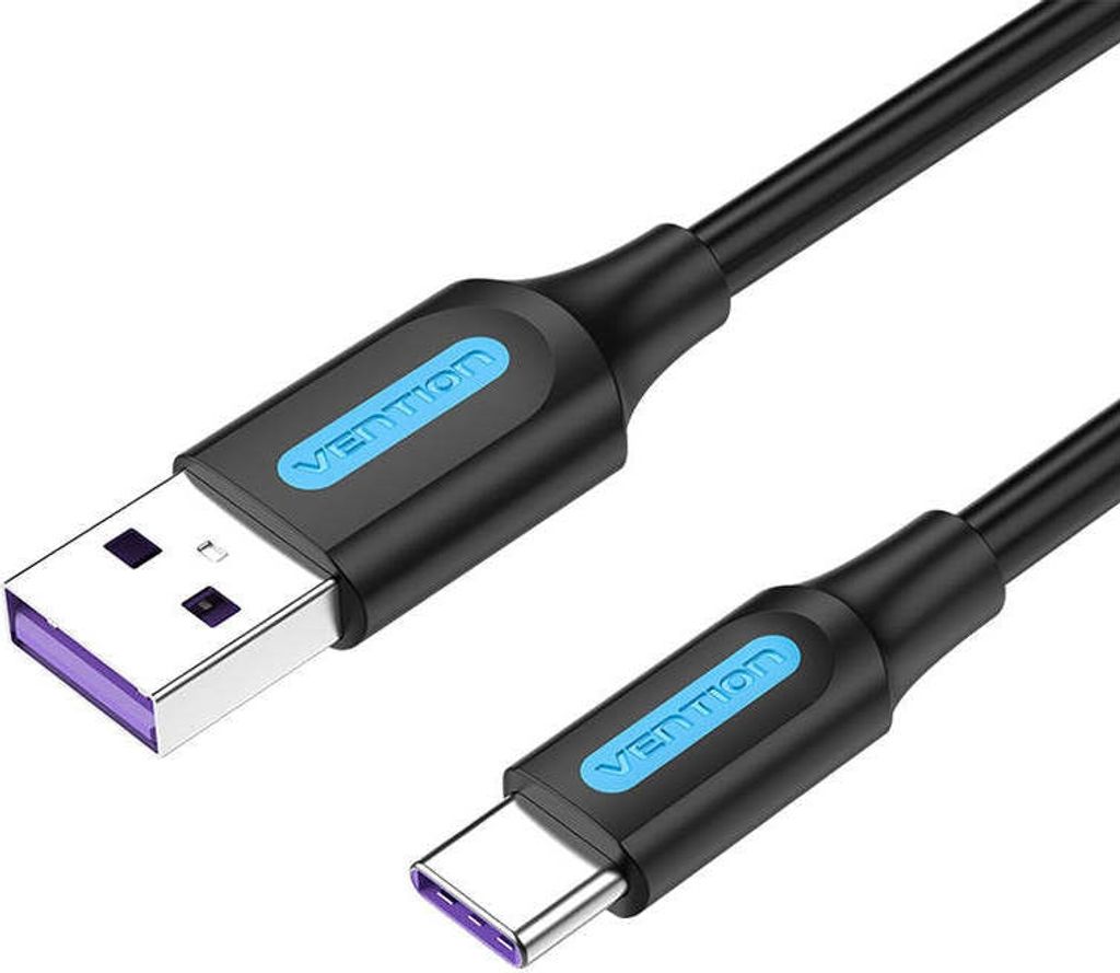 Vention CORBF, 1 m, USB A, USB C, USB 2.0, 0,48 Gbit/s, Schwarz