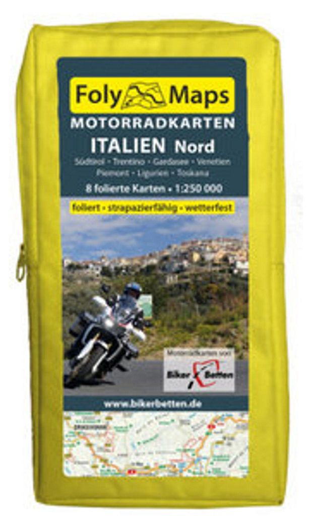 FolyMaps Motorradkarten Italien Nord Produktbild 