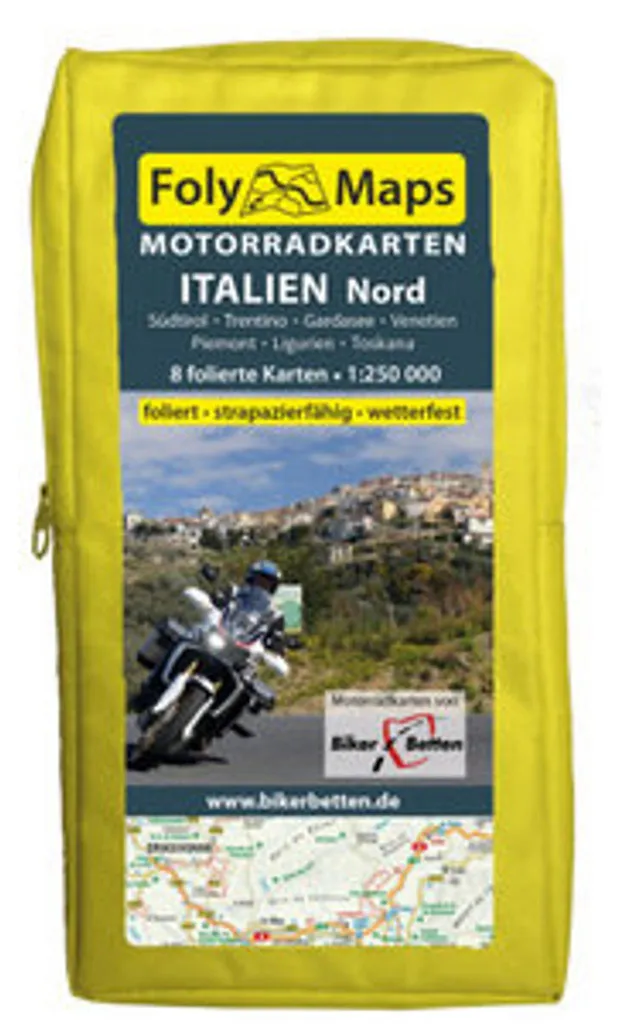 Itinéraires moto Italie du Nord : Carte FolyMaps pour vos road-trips