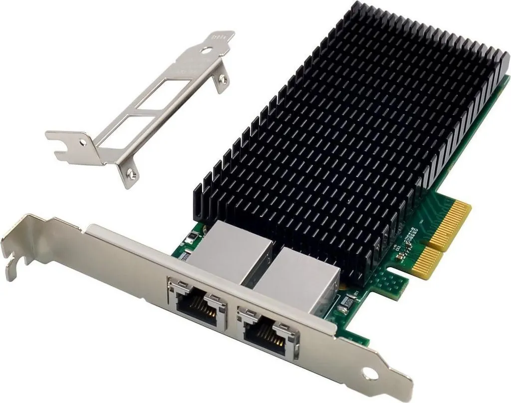 Carte Réseau pour Serveur et Stockage NAS 10Gbps Double Port Cuivre RJ45
