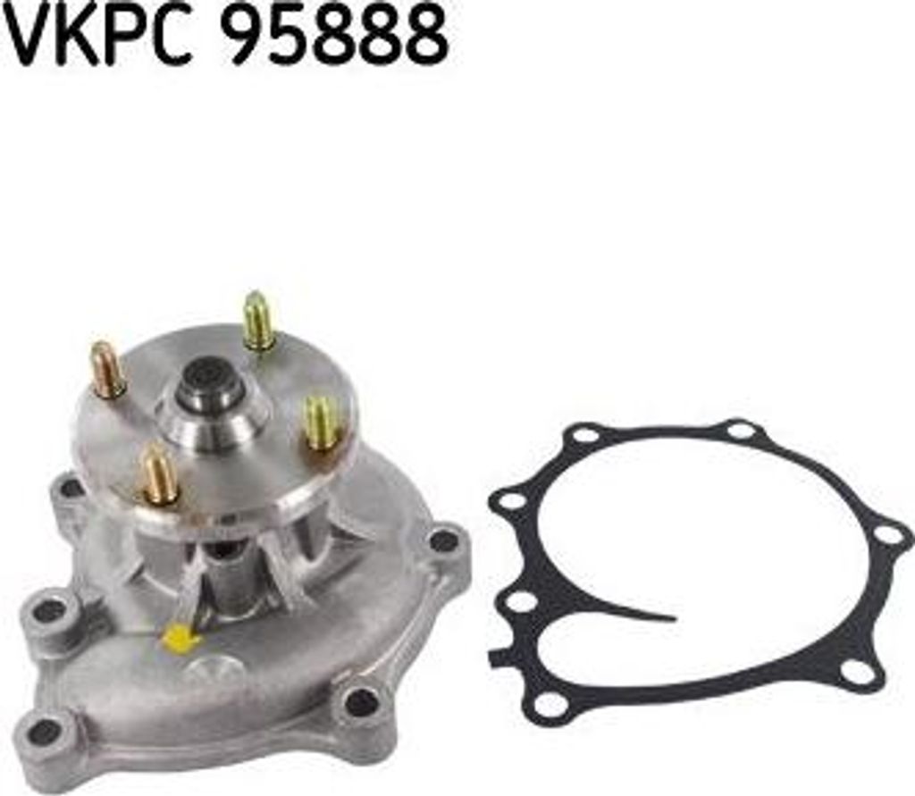 SKF VKPC 95888 Wasserpumpe, Motorkühlung OE 251004X800 kompatibel mit Terracan