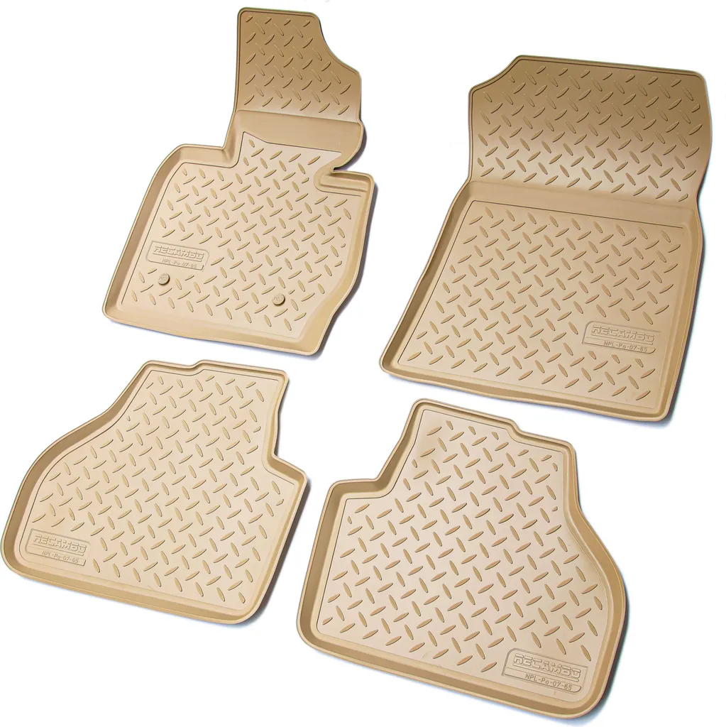 tappetini in gomma 3D per BMW X3 F25 | BJ 2010 - 2017 | beige con bordo
