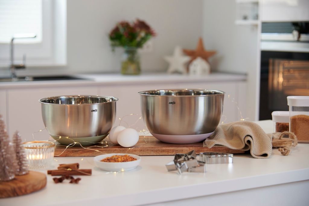 Emsa K32718 Prep&Bake - Ciotola in acciaio inox, 18 cm | FindTheDeal