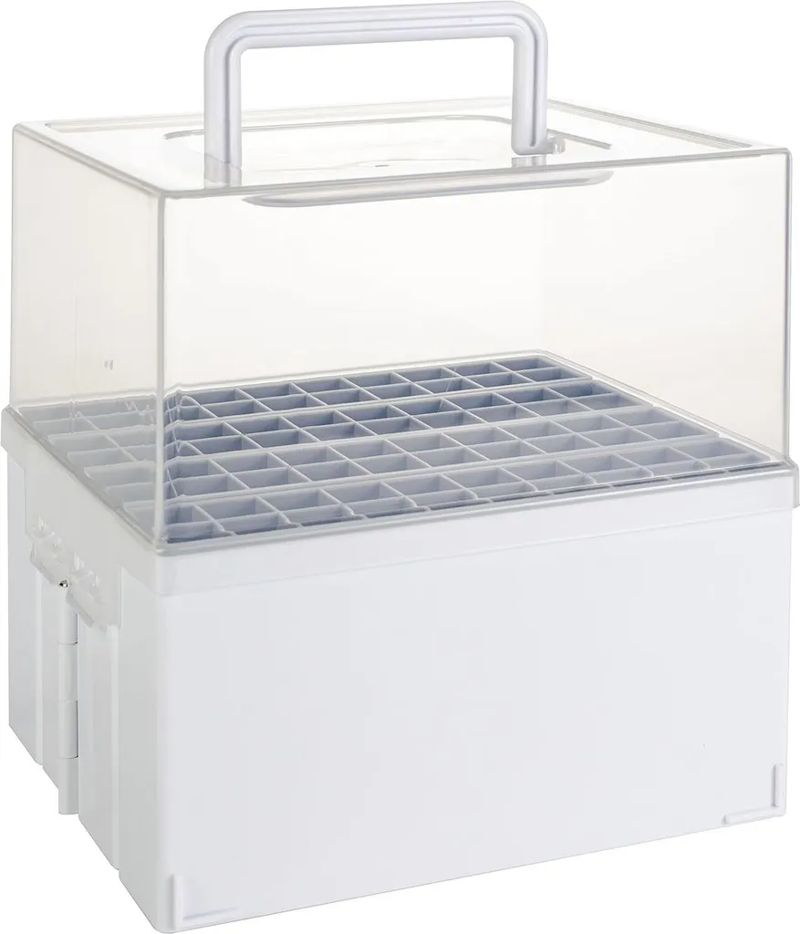 Deflecto Organiseur de Marqueurs Accordéon Blanc - Rangement pour 72 Feutres
