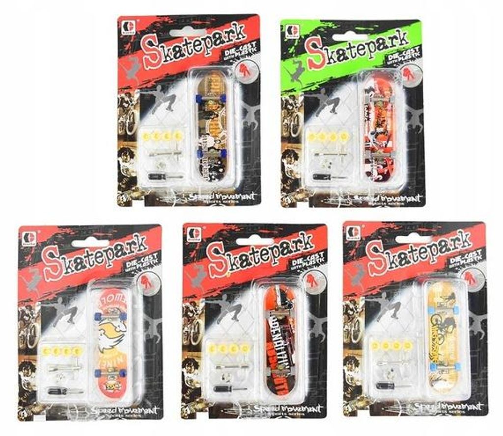 Finger-Skateboard-Arcade-Spiel 9 cm - verschiedene Designs