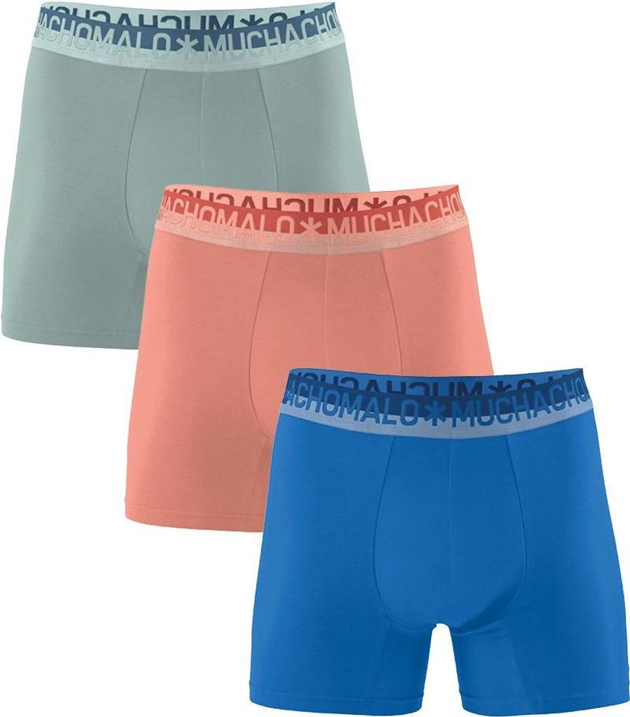 Muchachomalo Herren Boxershorts – 3er Pack – Baumwolle Stretch – Bequeme Unterwäsche – Größe M - Baumwolle1132-70