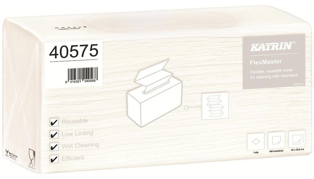 Katrin FlexMaster, Stoff, Weiß, 420 mm, 355 mm, 100 Stück(e), 360 mm