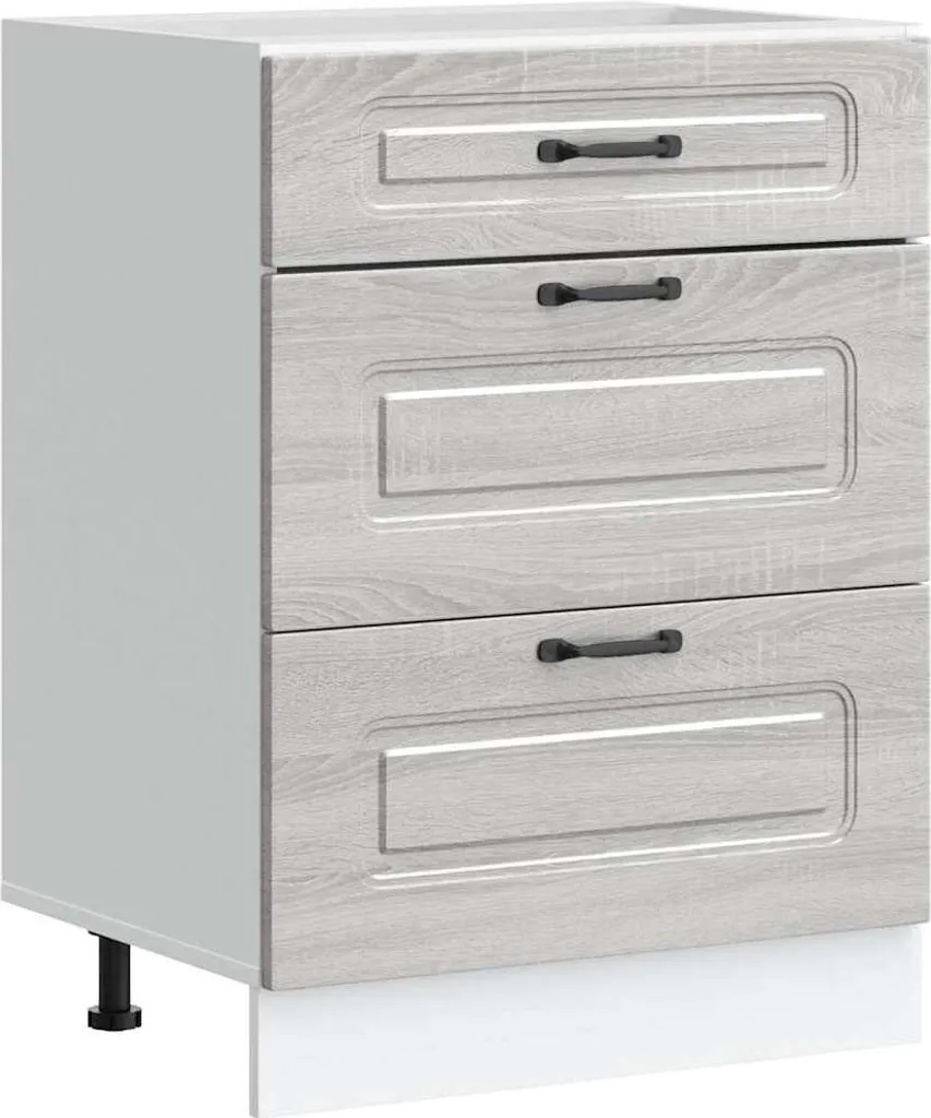 Mobile Cucina vidaXL Kalmar Grigio Sonoma - Eleganza a Piccolo Prezzo