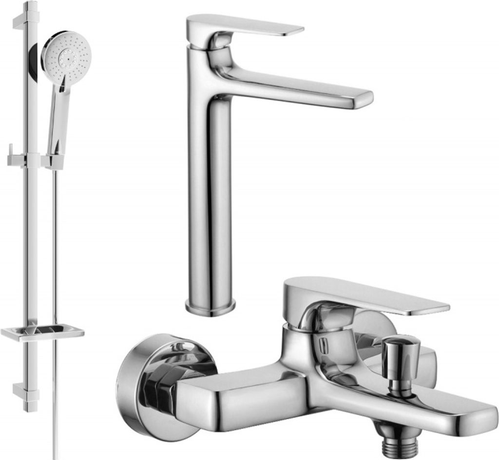 Mexen Lynx DQ40 Badewannenset, Chrom - 745913DQ40-00