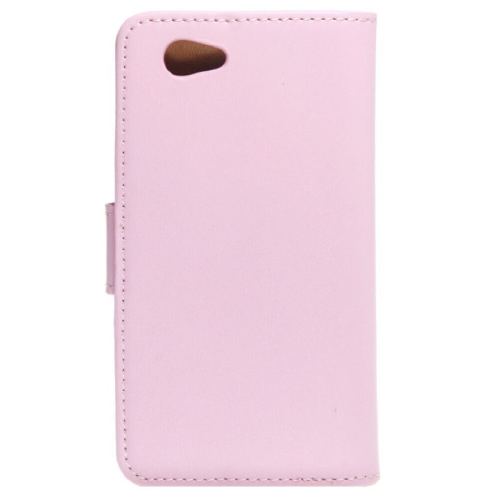 Lederhülle Handyhülle für Sony Xperia Z1 Compact Rosa 4250710549214