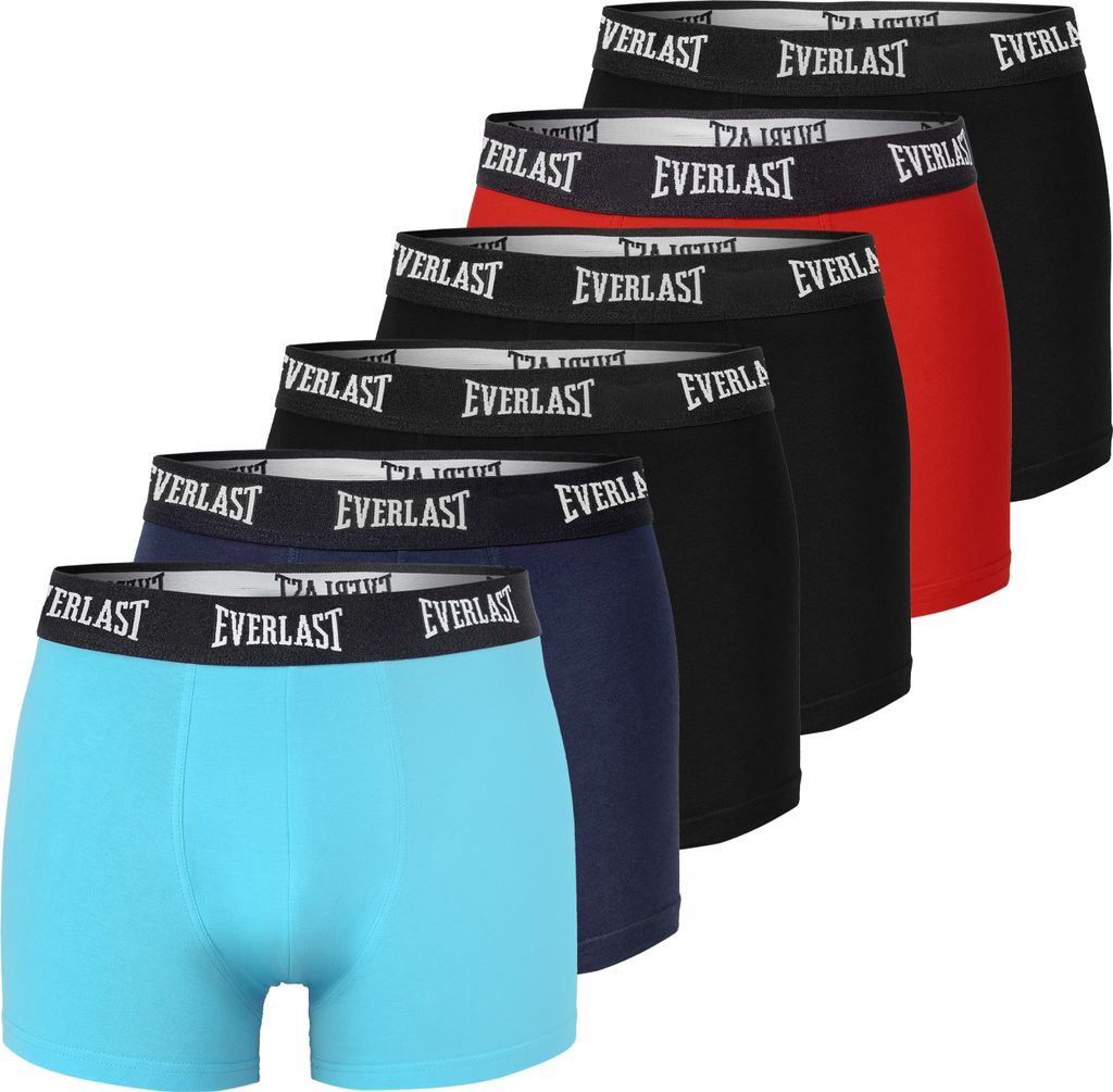 Everlast 6er Pack - Herren Boxershorts aus Baumwolle, Unterhosen für Männer, XXL
