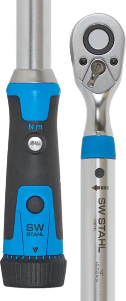 Clé dynamométrique 40-200 Nm haute précision acier 1/2 pouce réf 03874L - 8