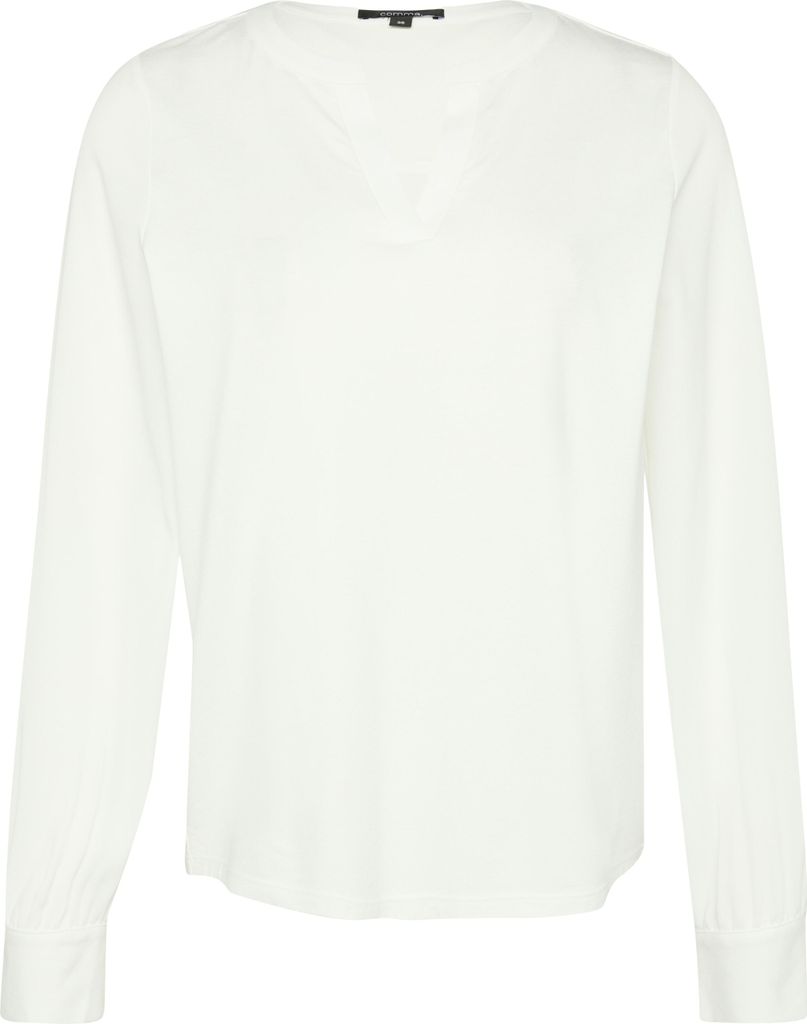 comma langärmliges Jersey T-Shirt klassischer Rundhalsausschnitt Regular Fit