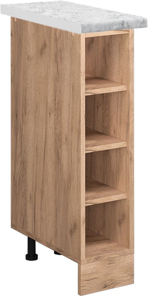 Küchenregal Vicco R-Line Goldkraft Eiche 20 cm , AP Marmor, Model 46200