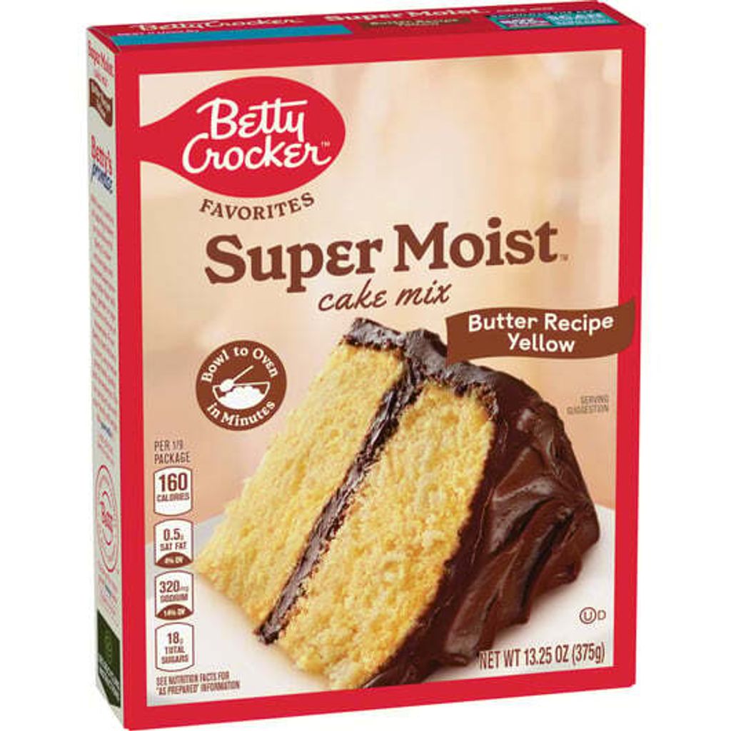 Betty Crocker Super Moist Cake Mix Butter Recipe Yellow Produktbild 