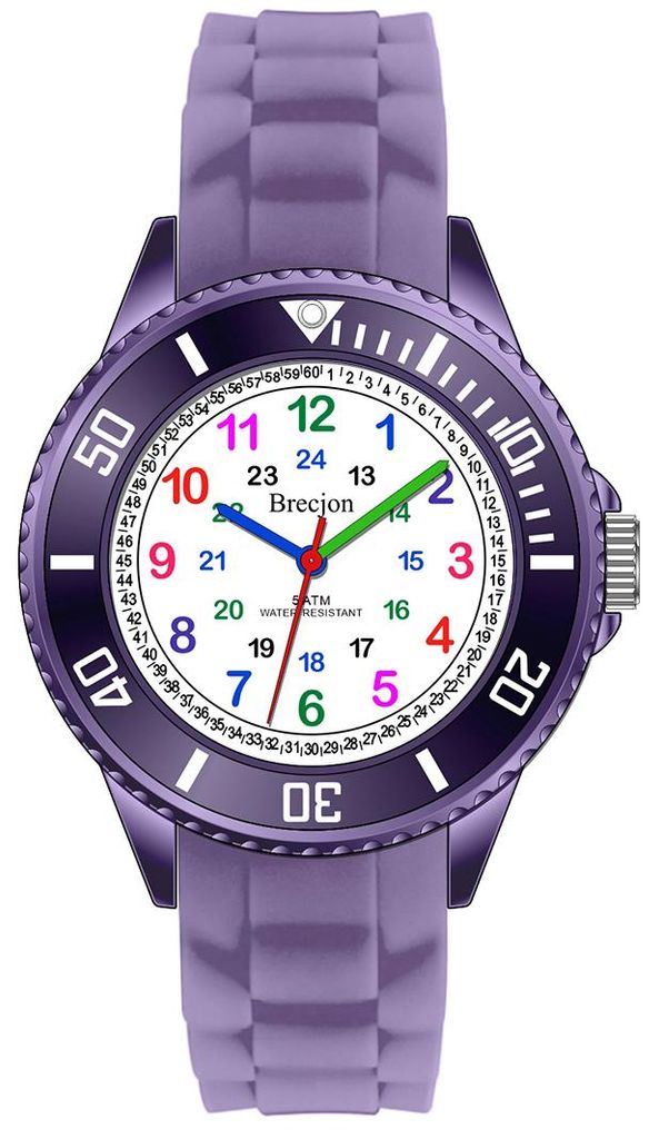 Brecjon Lernuhr Armbanduhr Mädchen Jungen Kinder Kids 5 ATM Produktbild 