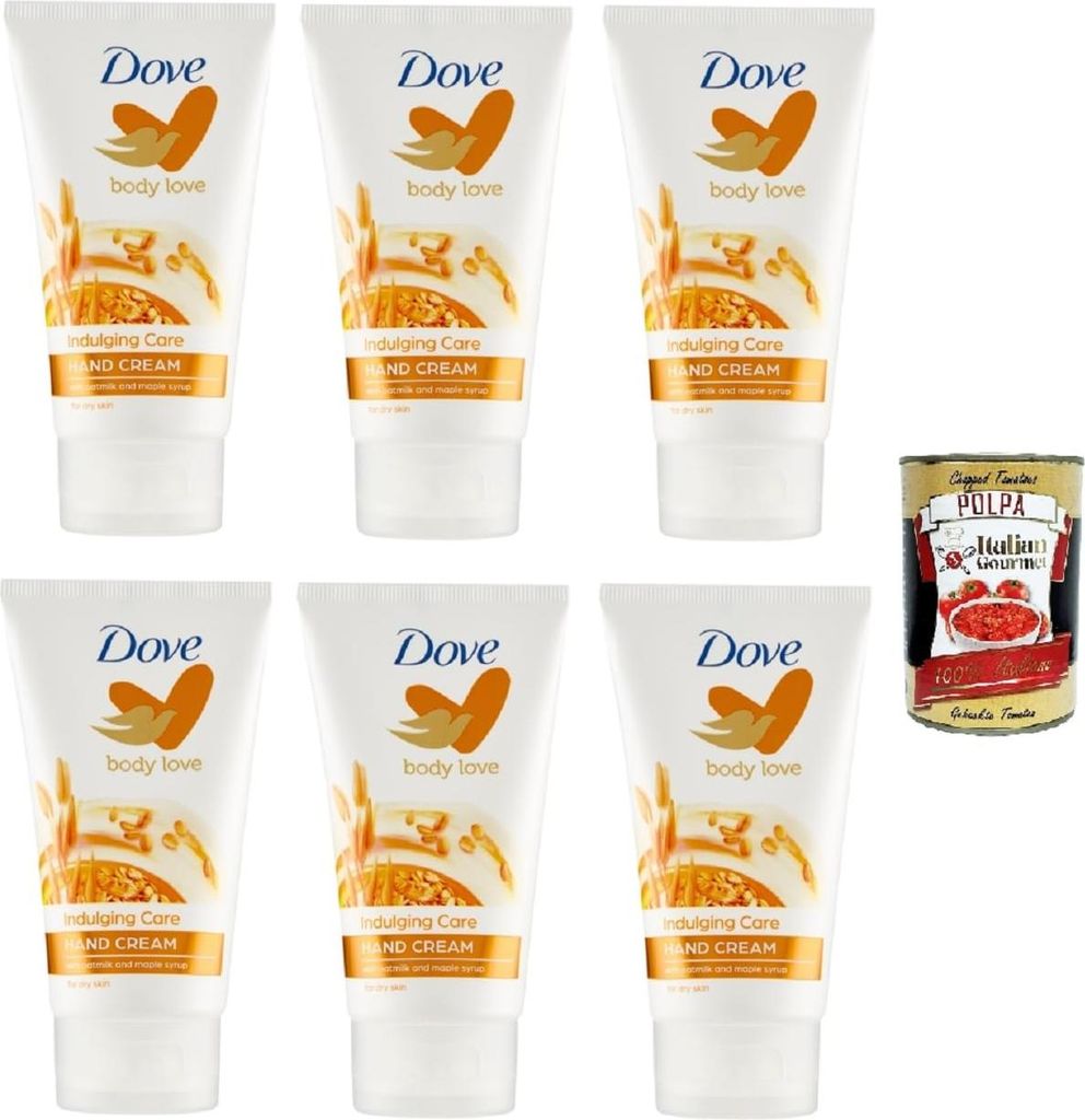 D. Body Love Verwöhnende Pflege Handcreme 6x 75 ml+ Italian Gourmet polpa 400g
