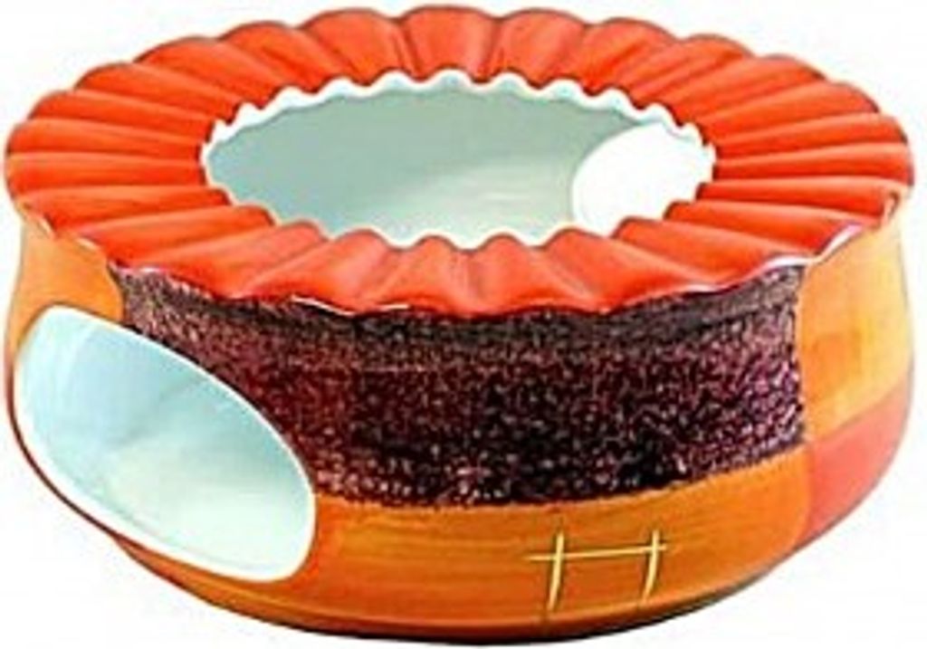 ChaCult Stövchen Serie Patricia 8cm aus Keramik mit Goldauflage
