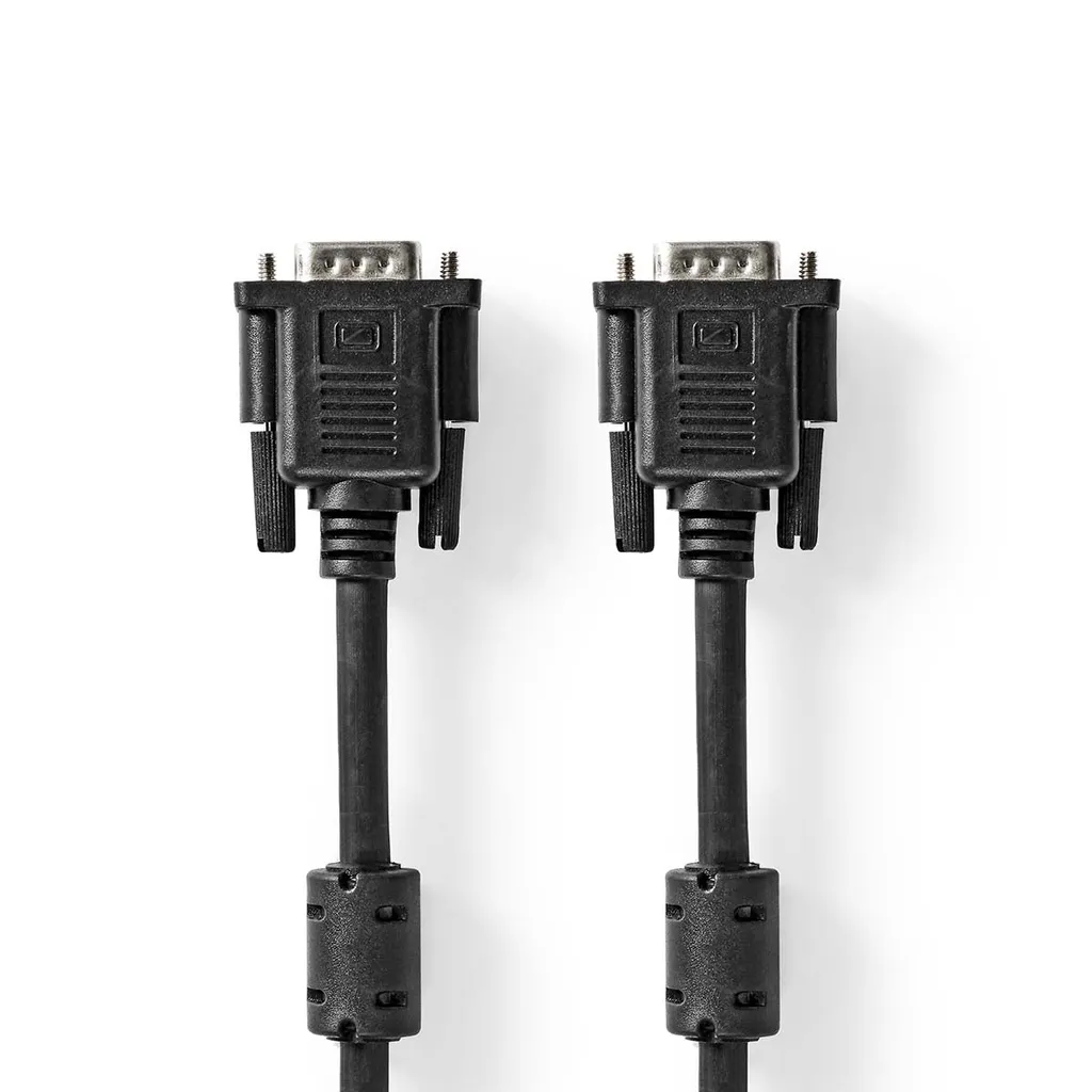 Câble VGA 3m anti-scintillement - Cordon mâle-mâle pour vieux écran et PC