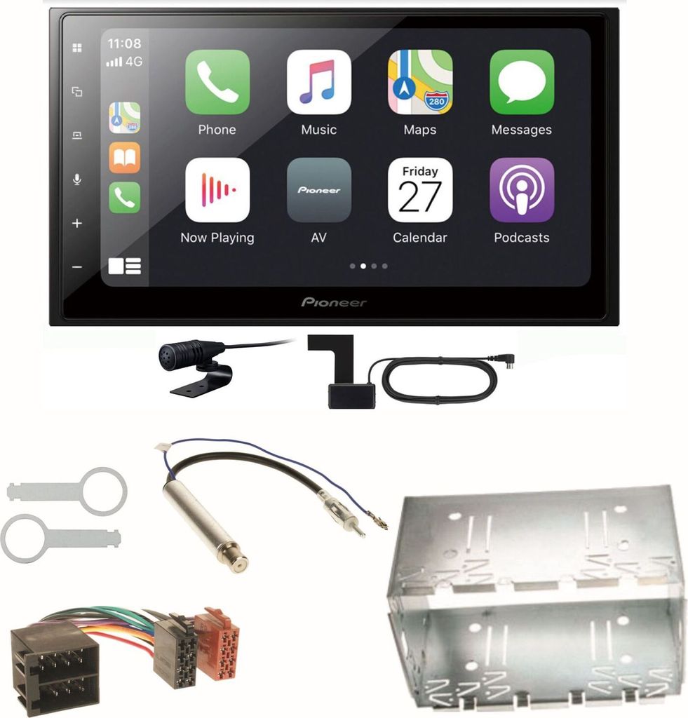 Pioneer SPH-DA250DAB Bluetooth DAB+ USB Einbauset für Polo Produktbild 