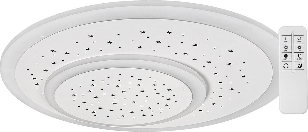 Rabalux 3264 Deckenleuchte Taneli, 47W, 2440lm, weiß, rund, dimmbar, ø460mm