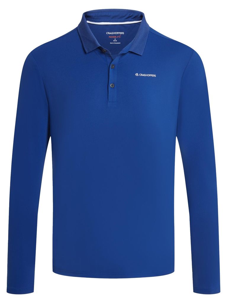 Craghoppers - "Bramshaw Golf" Poloshirt für Herren, Nosilife, Langärmlig CG2586 (S) (Dunkles Marineblau)