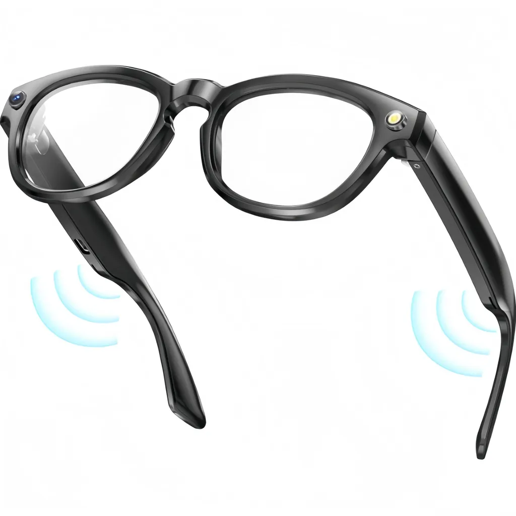 Lunettes intelligentes AI ZELURXX Bluetooth avec caméra et verres teintés