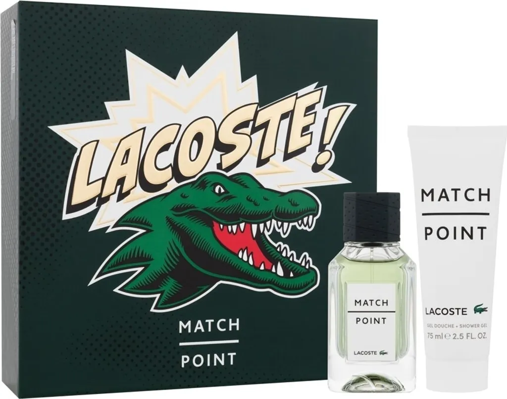 Eau de Toilette Lacoste Match Point 50 ml aux notes de basilic frais